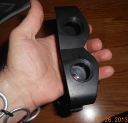  Size of product w/hand to show scale