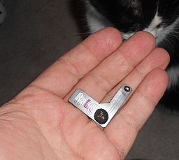  Size of product w/hand to show scale