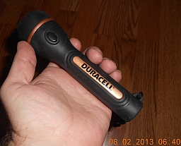  Size of product w/hand to show scale