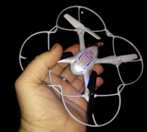  Size of product w/hand to show scale