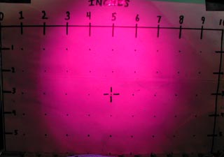 UV LED beam image