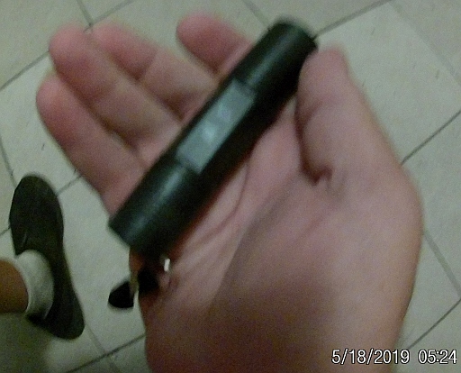  Size of product w/hand to show scale