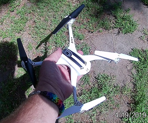  Size of product w/hand to show scale