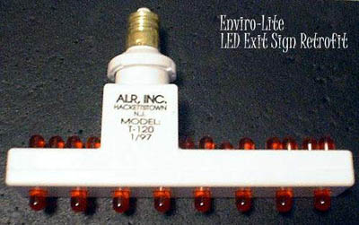 Exit sign retrofit 'bulb'