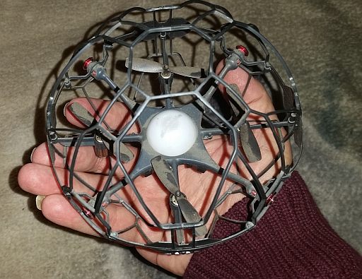 Size of product w/hand to show scale